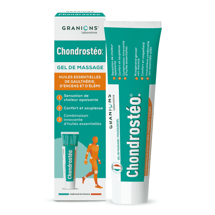 Chondrosteo - Gel de massage - huiles essentielles de gaulthérie - d'encens et d'élémi