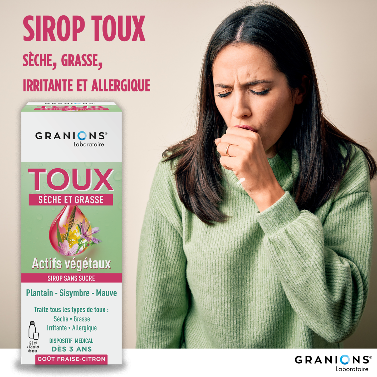 Sirop toux sèche et grasse
