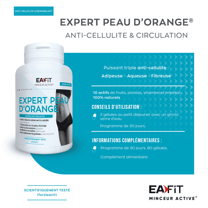 Expert Peau d'Orange 60 gélules - Conseils d'utilisation