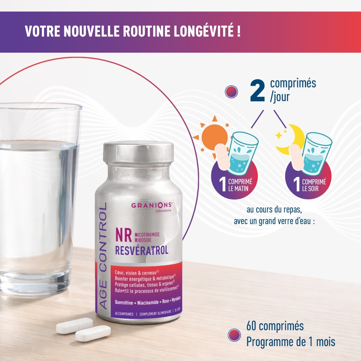 Posologie Age control au Resveratrol