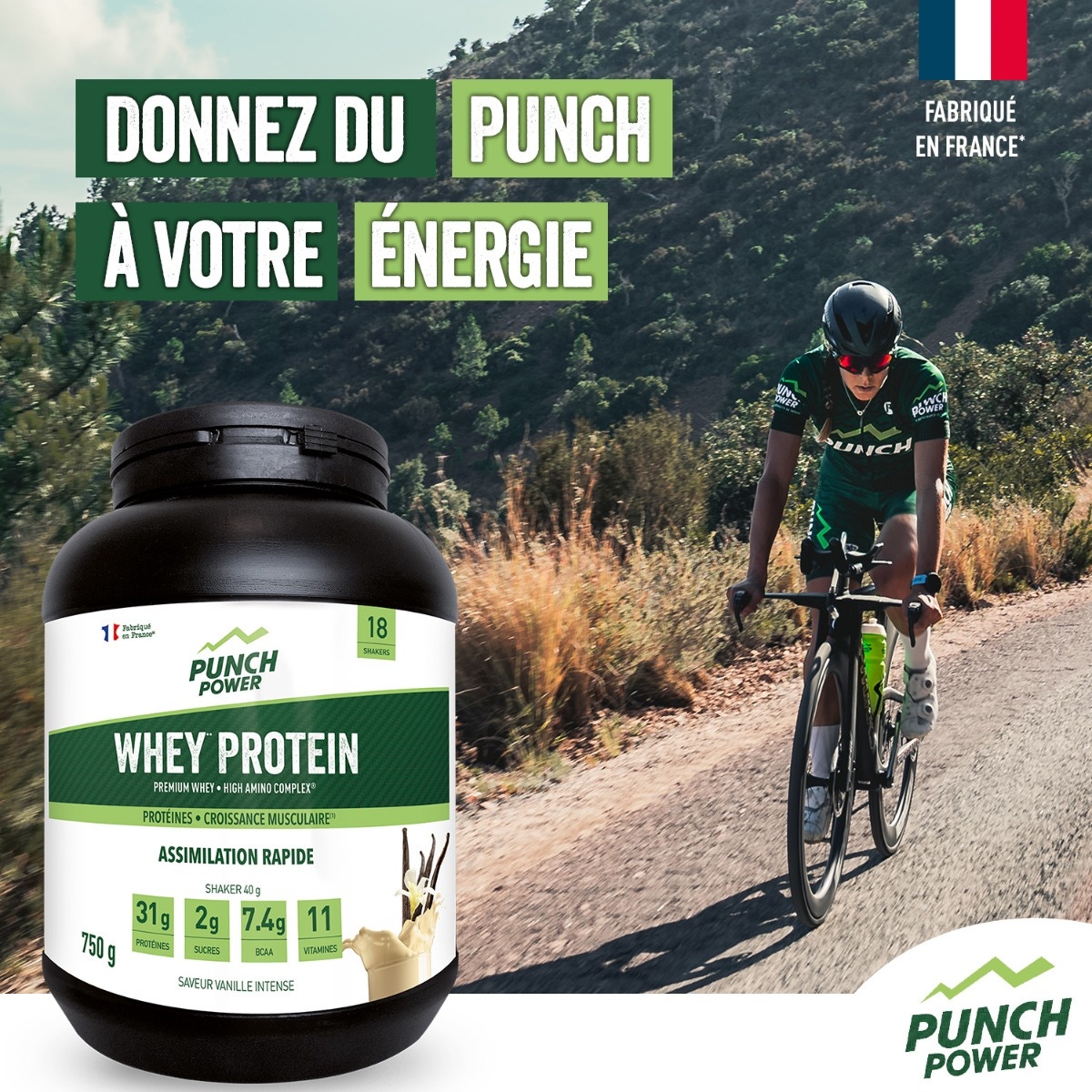 Whey vanille intense 750g