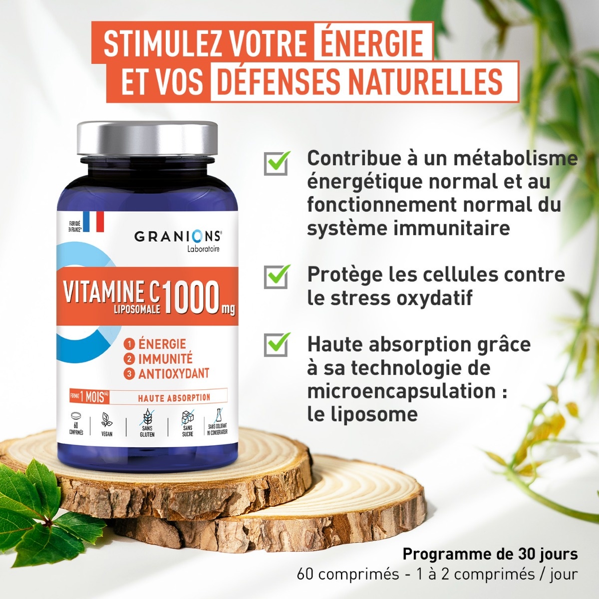 Les bienfaits de la Vitamine c - Liposomale 1000 mg 