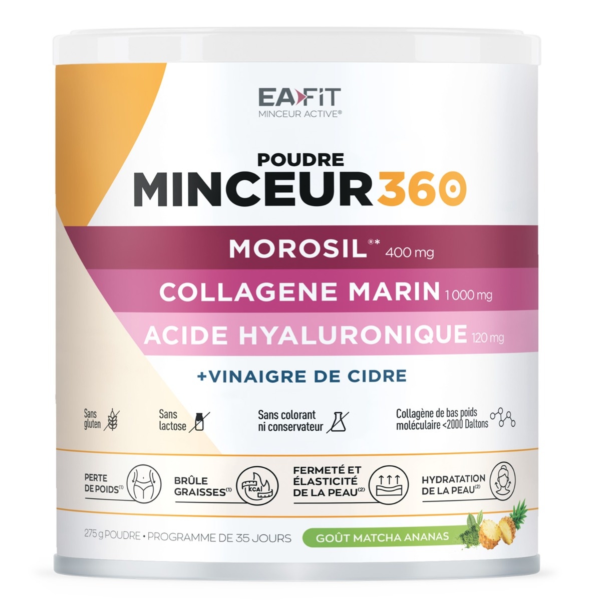 eafit poudre minceur 360 morosil collagene acide hyaluronique