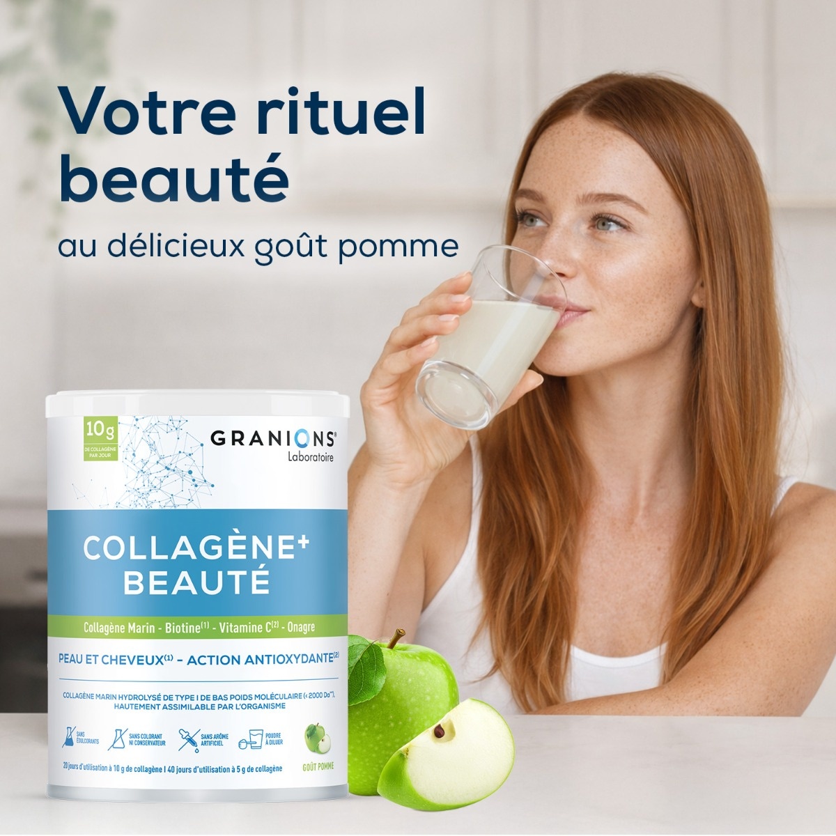 Granions - Collagène+ beauté goût pomme