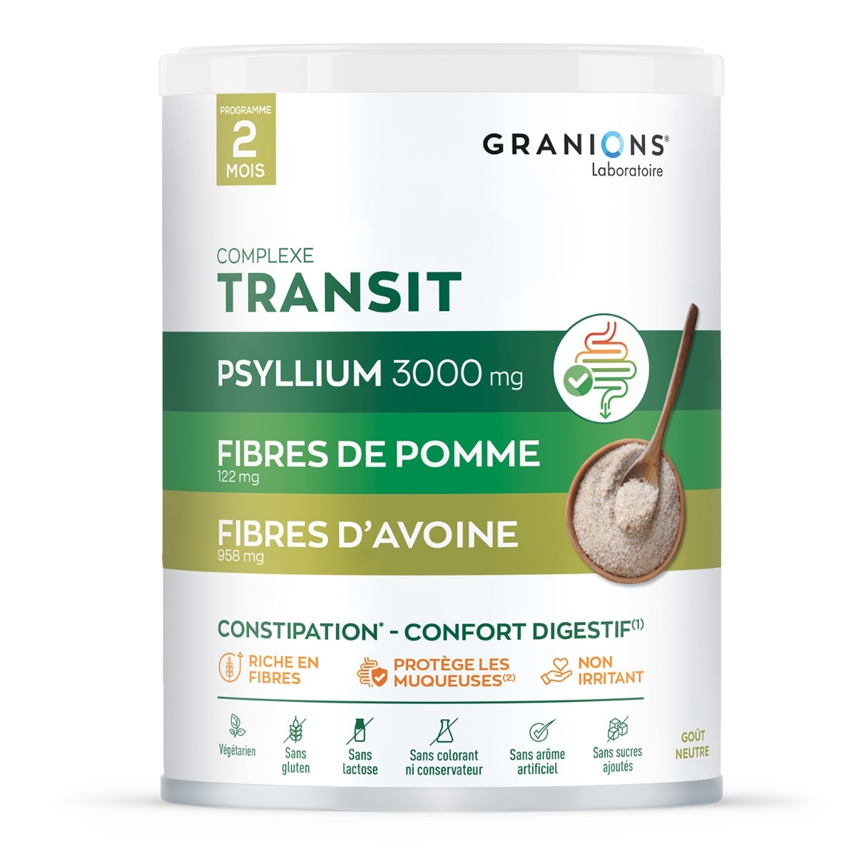 Complexe Transit au Psyllium en poudre - Granions