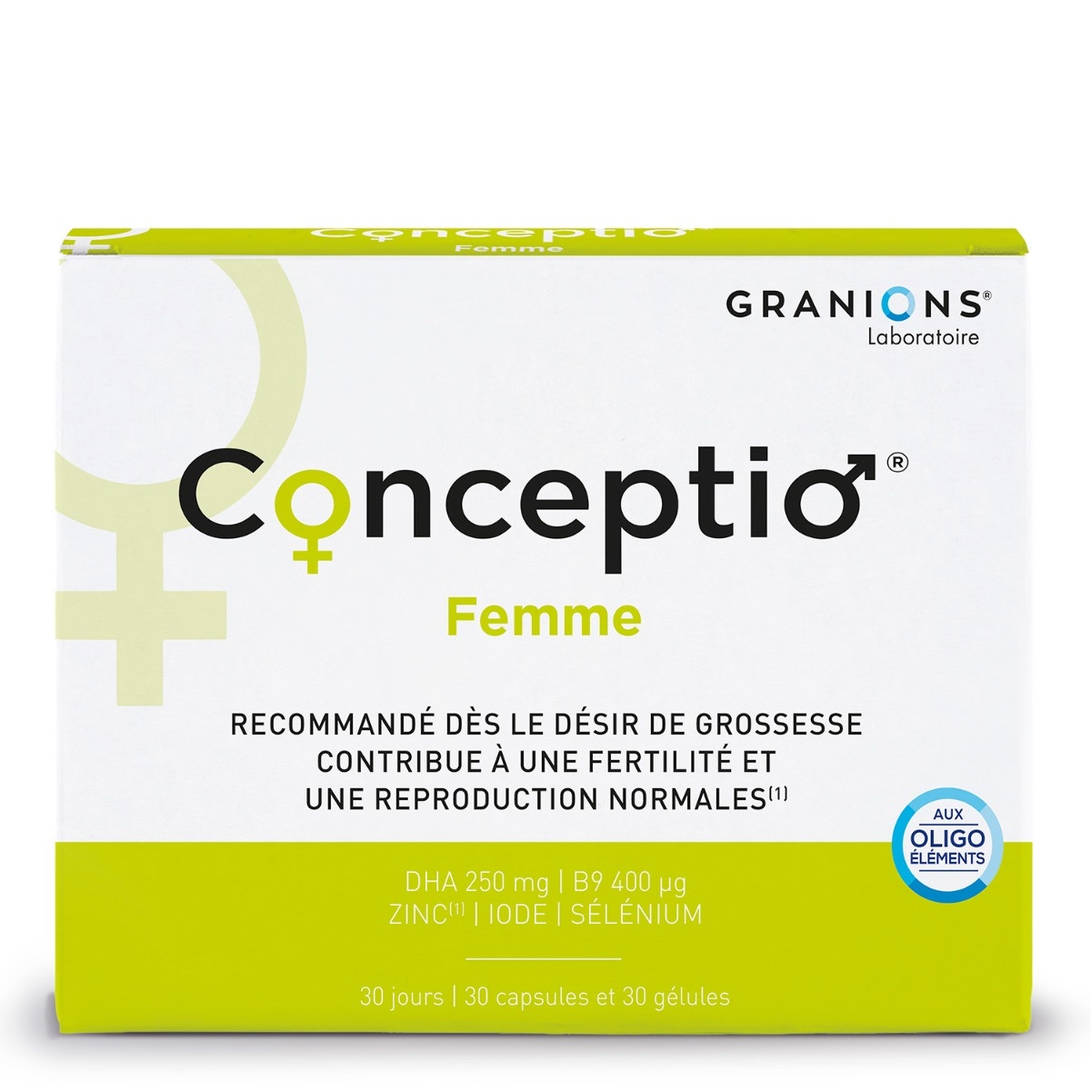 Granions Conceptio Femme grossesse fertilité - Face