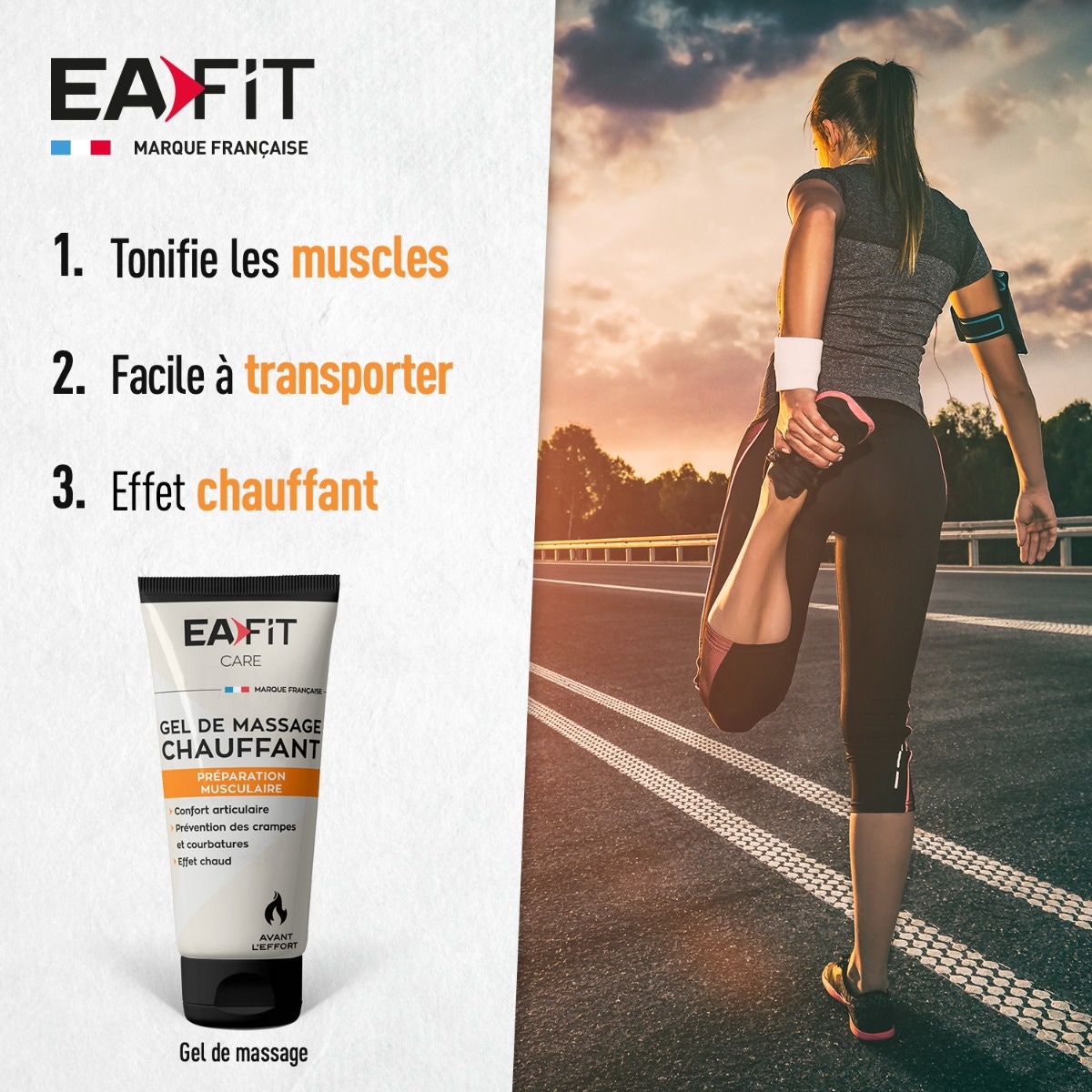 EAFIT Gel Massant Chauffant 75 ml