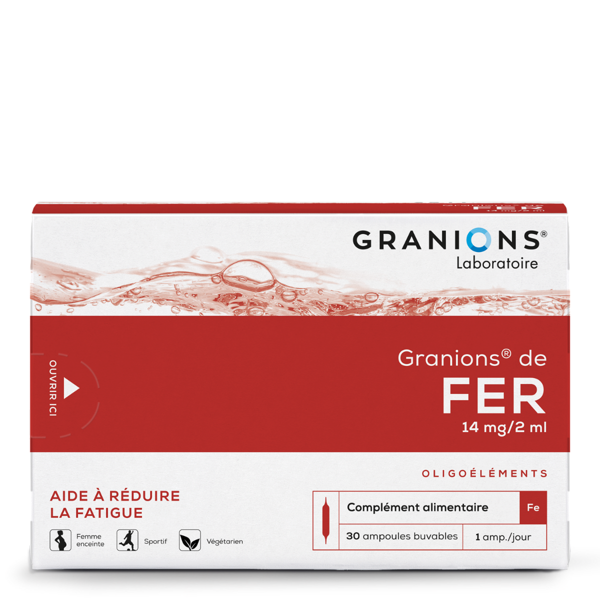 GRANIONS DE FER 30 ampoules