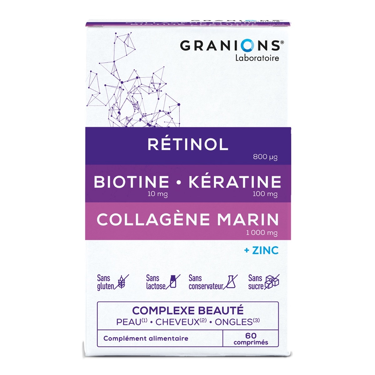 Complexe Beauté - Peau, Cheveux, Ongles - Granions