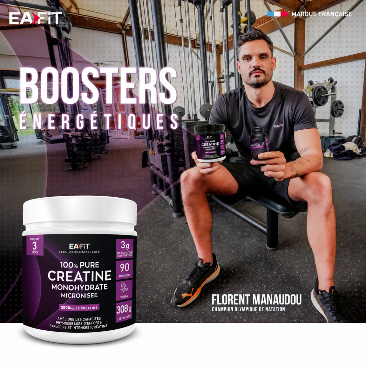 EAFIT Pure Créatine 308 g poudre - 3 mois