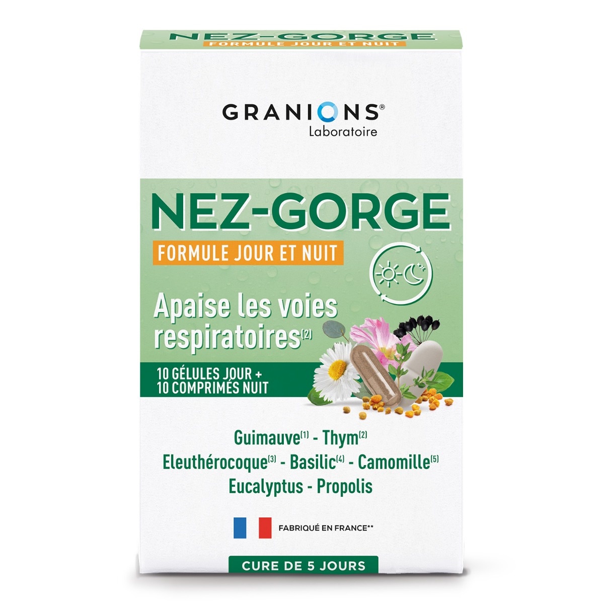 Granions nez-gorge 
formule jour et nuit