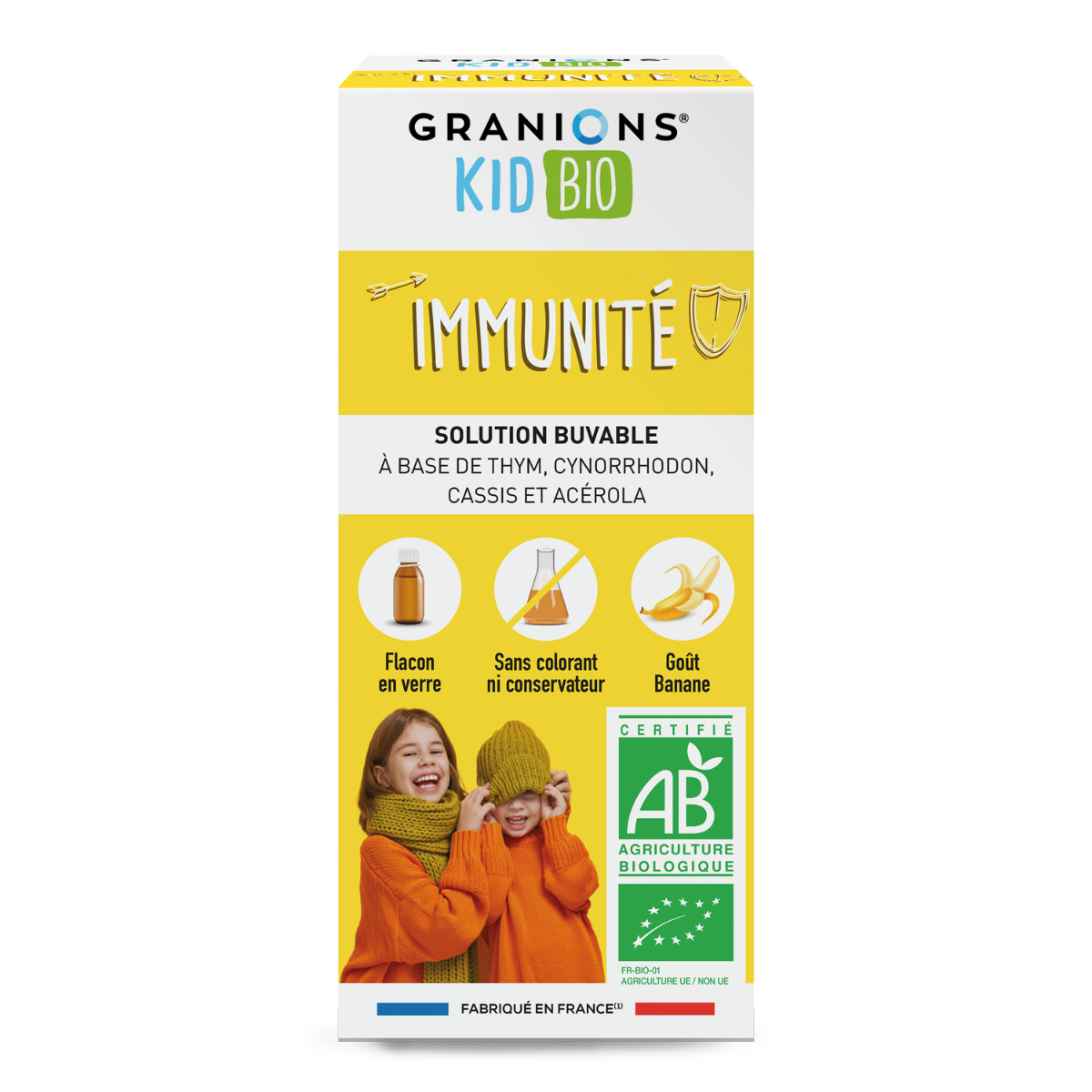 Granions Kid Bio Immunité aide vos enfants à résister aux infections hivernales - Face
