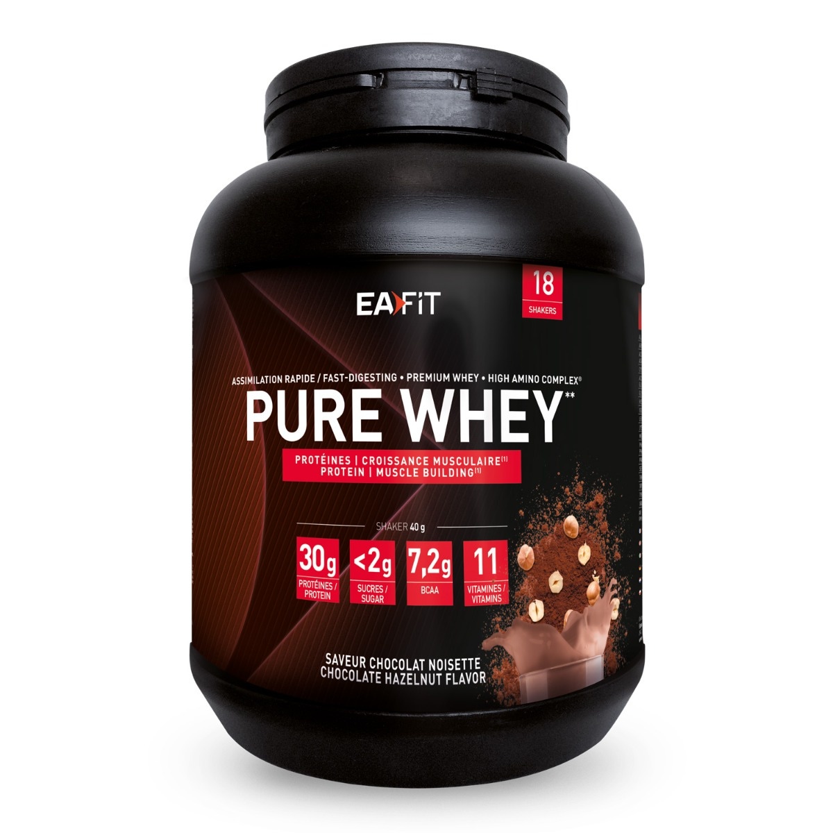 EAFIT Pure Whey Chocolat Noisette 750gr