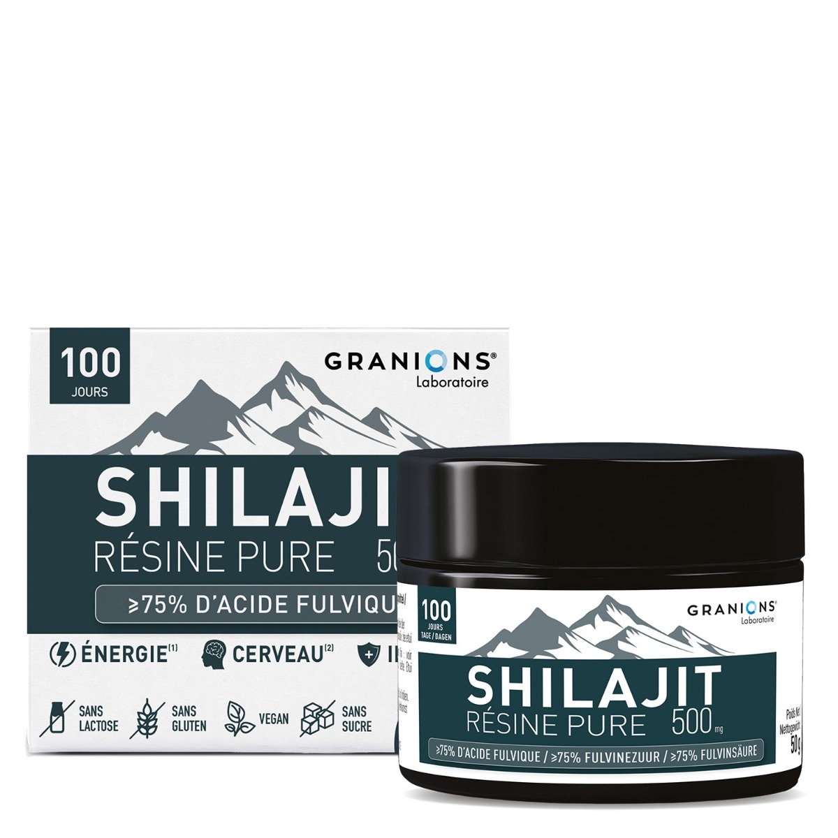GRANIONS - Shilajit résine pure 500mg