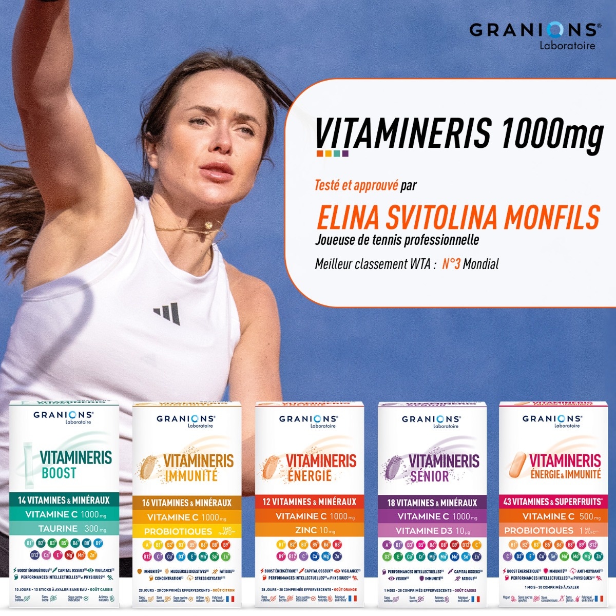 Vitamineris Immunité 1000mg - 28 comprimés 